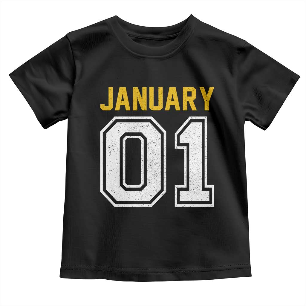 Funny January 01 New Years Eve Party Toddler T Shirt - Wonder Print Shop