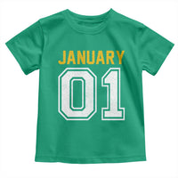 Funny January 01 New Years Eve Party Toddler T Shirt - Wonder Print Shop