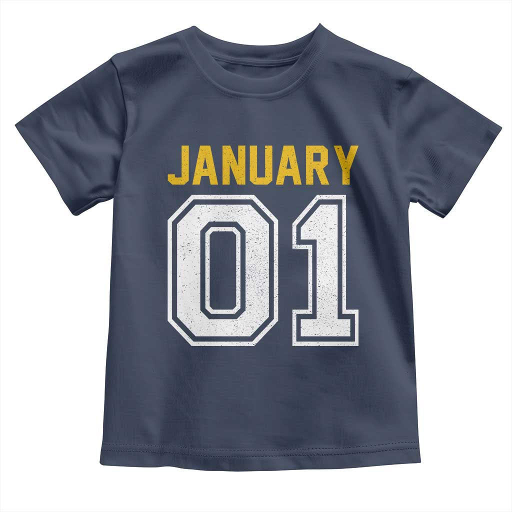 Funny January 01 New Years Eve Party Toddler T Shirt - Wonder Print Shop