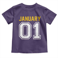 Funny January 01 New Years Eve Party Toddler T Shirt - Wonder Print Shop