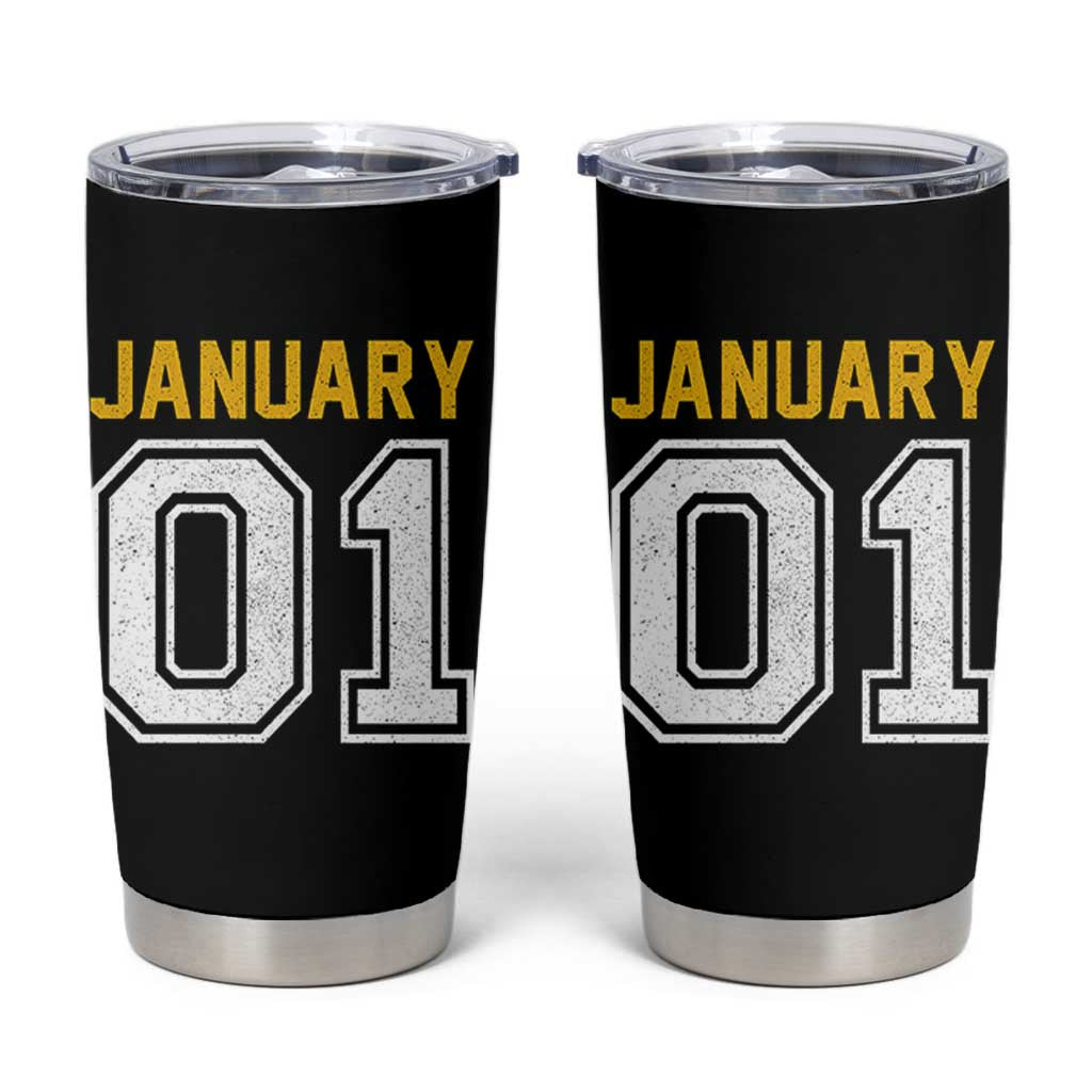 Funny January 01 New Years Eve Party Tumbler Cup - Wonder Print Shop