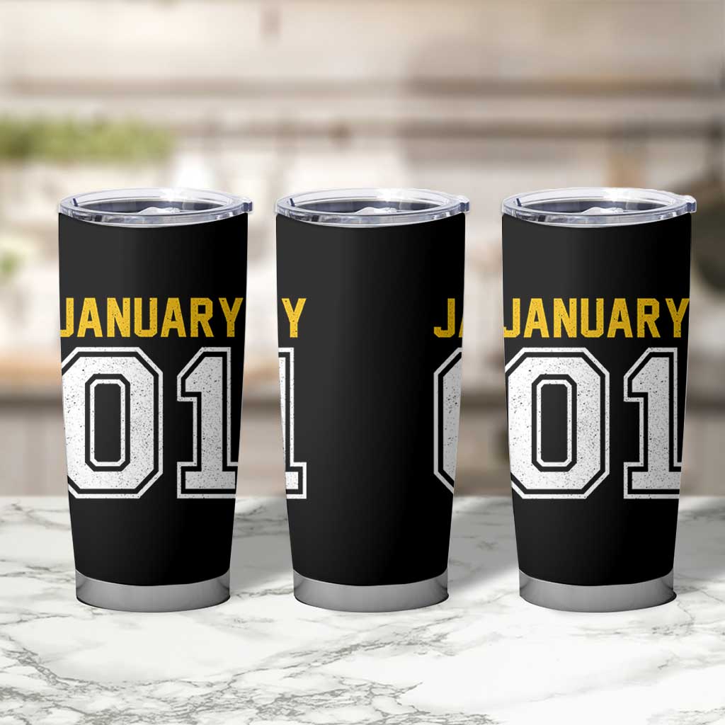 Funny January 01 New Years Eve Party Tumbler Cup - Wonder Print Shop