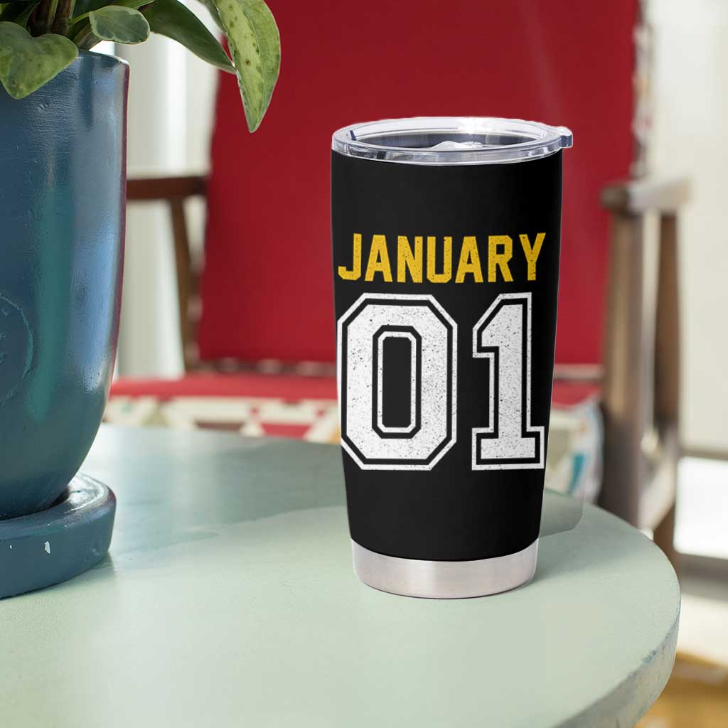 Funny January 01 New Years Eve Party Tumbler Cup - Wonder Print Shop