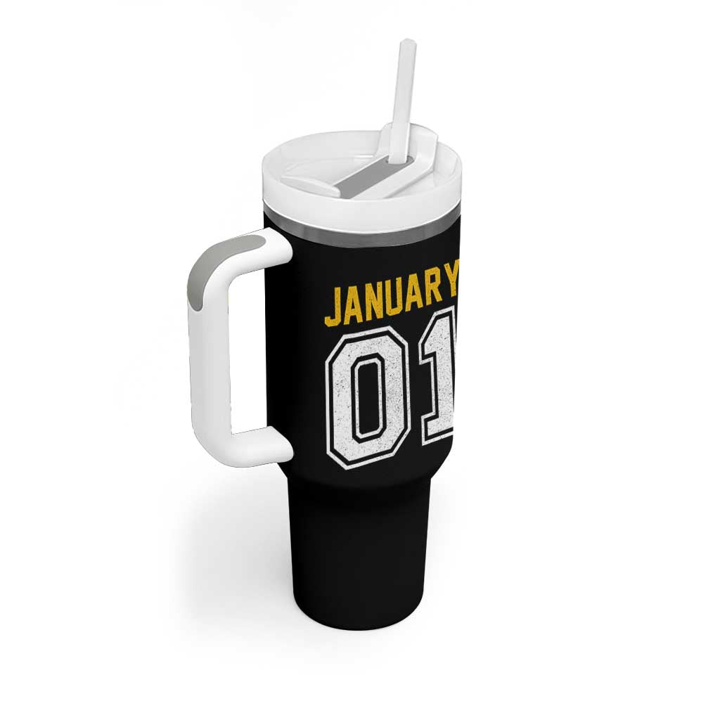 Funny January 01 New Years Eve Party Tumbler With Handle - Wonder Print Shop