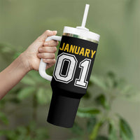 Funny January 01 New Years Eve Party Tumbler With Handle - Wonder Print Shop