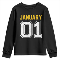 Funny January 01 New Years Eve Party Youth Sweatshirt - Wonder Print Shop
