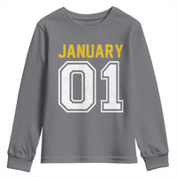 Funny January 01 New Years Eve Party Youth Sweatshirt - Wonder Print Shop