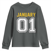 Funny January 01 New Years Eve Party Youth Sweatshirt - Wonder Print Shop