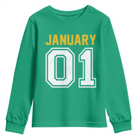 Funny January 01 New Years Eve Party Youth Sweatshirt - Wonder Print Shop