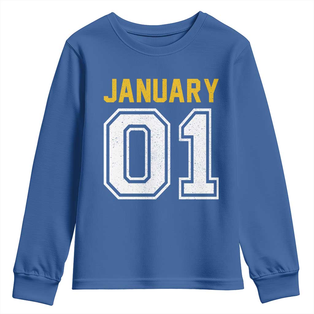 Funny January 01 New Years Eve Party Youth Sweatshirt - Wonder Print Shop