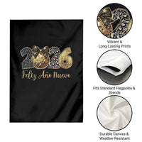 Spanish New Year 2026 Garden Flag Feliz Ano Nuevo NYE Party Disco Ball - Wonder Print Shop