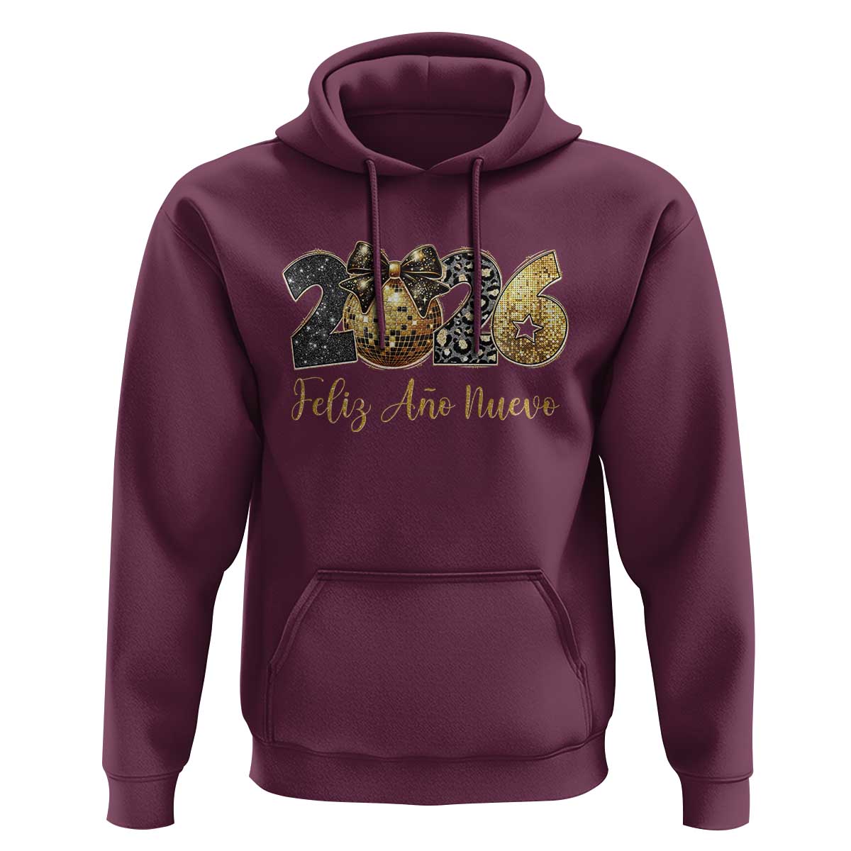Spanish New Year 2026 Hoodie Feliz Ano Nuevo NYE Party Disco Ball - Wonder Print Shop