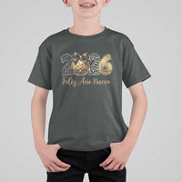 Spanish New Year 2026 T Shirt For Kid Feliz Ano Nuevo NYE Party Disco Ball - Wonder Print Shop