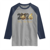 Spanish New Year 2026 Raglan Shirt Feliz Ano Nuevo NYE Party Disco Ball - Wonder Print Shop