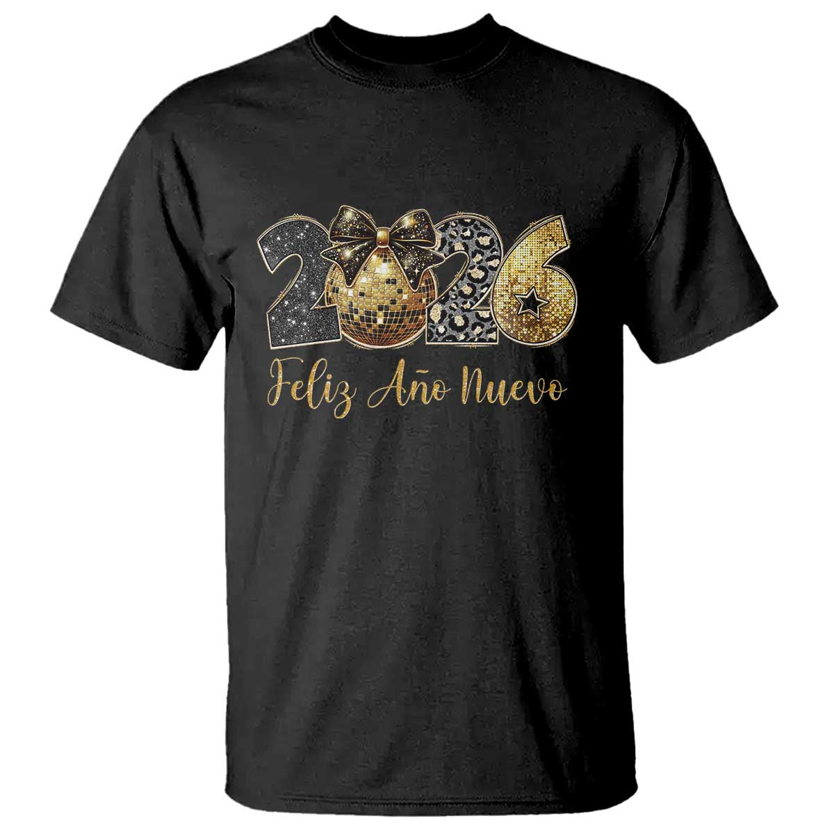 Spanish New Year 2026 T Shirt Feliz Ano Nuevo NYE Party Disco Ball - Wonder Print Shop