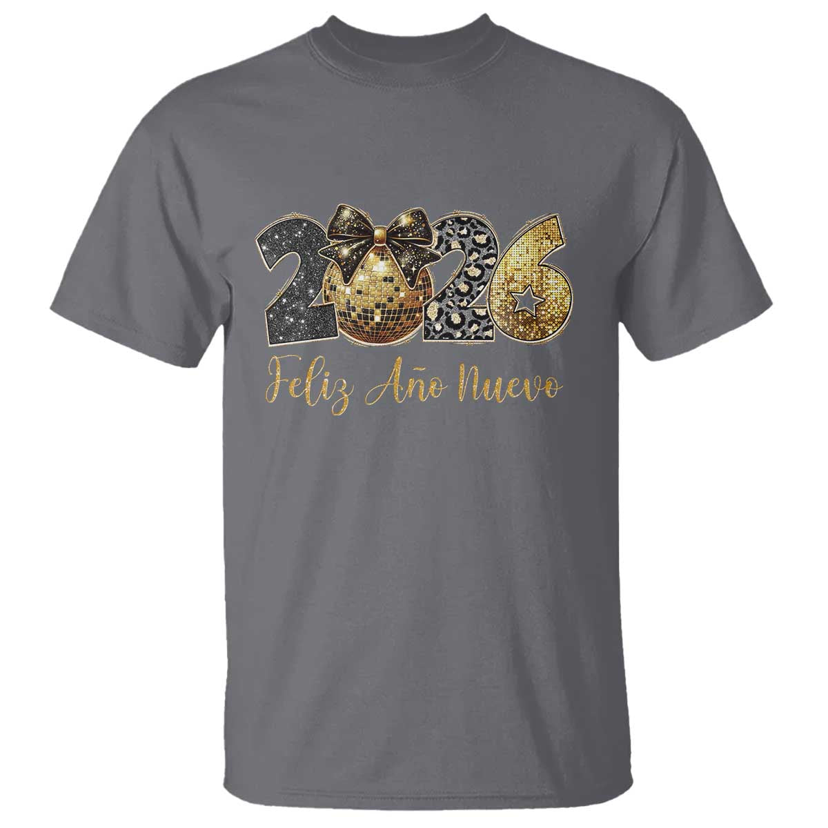 Spanish New Year 2026 T Shirt Feliz Ano Nuevo NYE Party Disco Ball - Wonder Print Shop