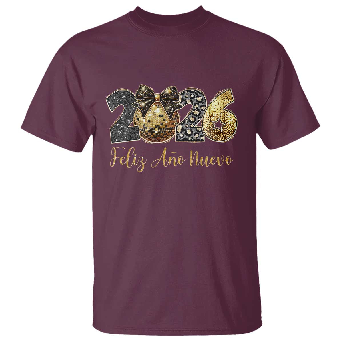 Spanish New Year 2026 T Shirt Feliz Ano Nuevo NYE Party Disco Ball - Wonder Print Shop