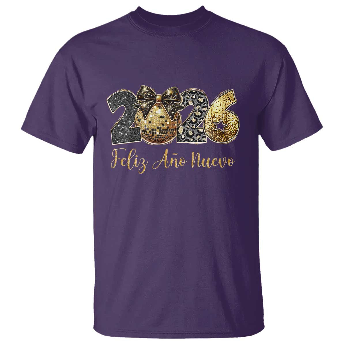 Spanish New Year 2026 T Shirt Feliz Ano Nuevo NYE Party Disco Ball - Wonder Print Shop