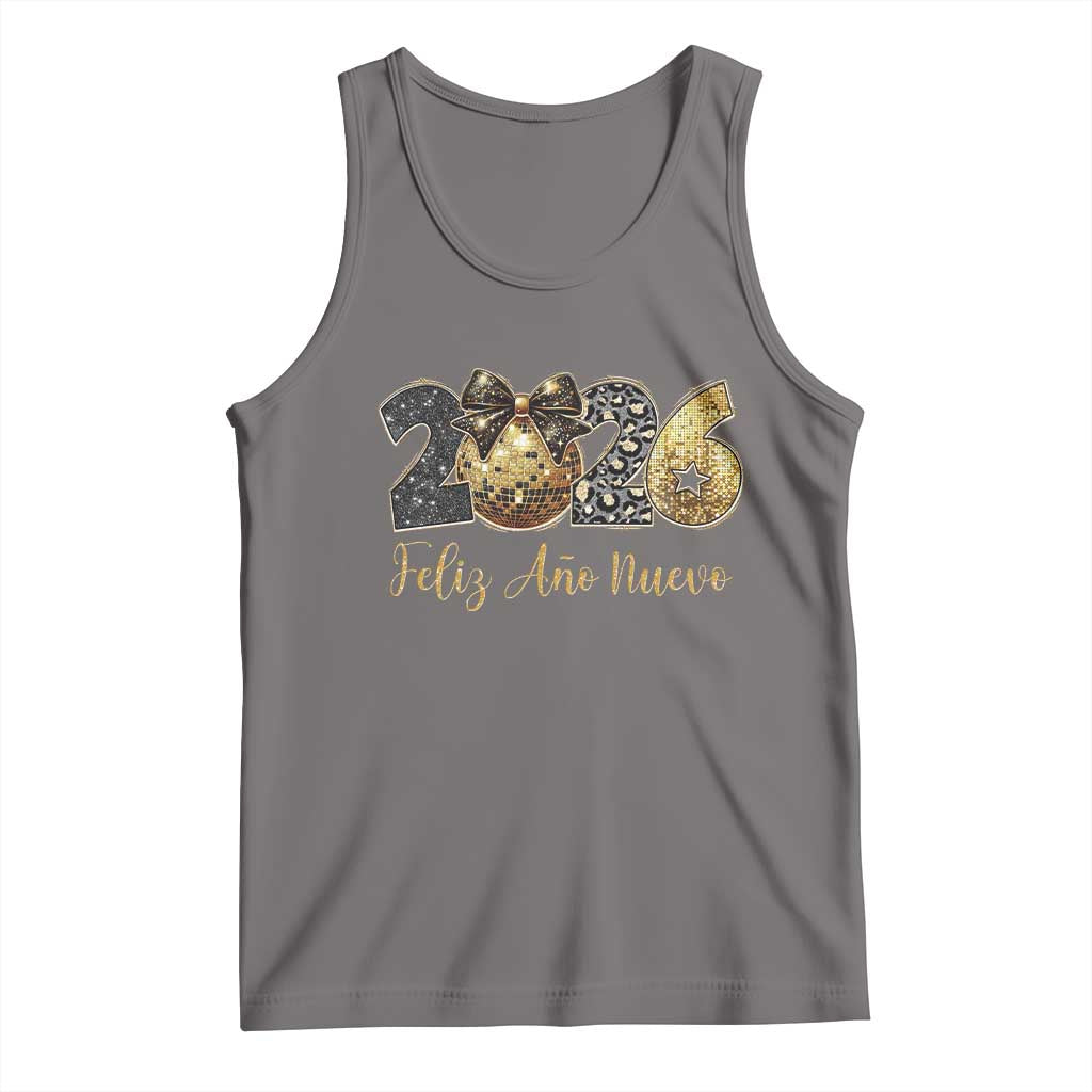 Spanish New Year 2026 Tank Top Feliz Ano Nuevo NYE Party Disco Ball - Wonder Print Shop