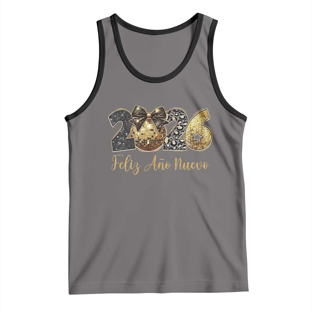Spanish New Year 2026 Tank Top Feliz Ano Nuevo NYE Party Disco Ball - Wonder Print Shop