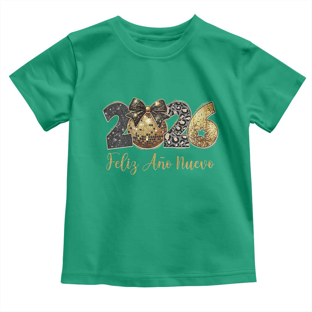 Spanish New Year 2026 Toddler T Shirt Feliz Ano Nuevo NYE Party Disco Ball - Wonder Print Shop