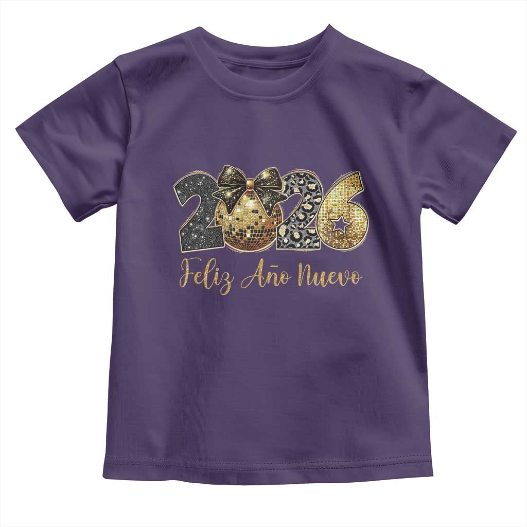 Spanish New Year 2026 Toddler T Shirt Feliz Ano Nuevo NYE Party Disco Ball - Wonder Print Shop