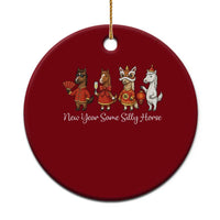 Funny Chinese New Year 2026 Ceramic Ornament New Year Same Silly Horse - Wonder Print Shop