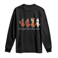 Funny Chinese New Year 2026 Long Sleeve Shirt New Year Same Silly Horse - Wonder Print Shop