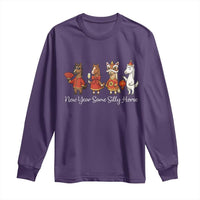 Funny Chinese New Year 2026 Long Sleeve Shirt New Year Same Silly Horse - Wonder Print Shop