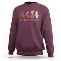 Funny Chinese New Year 2026 Sweatshirt New Year Same Silly Horse - Wonder Print Shop