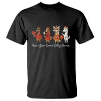 Funny Chinese New Year 2026 T Shirt New Year Same Silly Horse - Wonder Print Shop