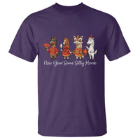 Funny Chinese New Year 2026 T Shirt New Year Same Silly Horse - Wonder Print Shop