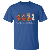 Funny Chinese New Year 2026 T Shirt New Year Same Silly Horse - Wonder Print Shop