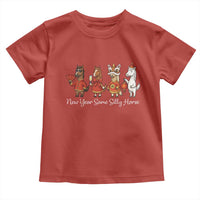 Funny Chinese New Year 2026 Toddler T Shirt New Year Same Silly Horse - Wonder Print Shop
