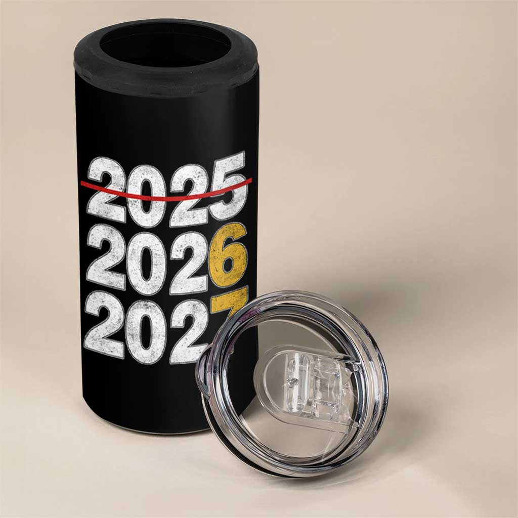Funny 67 New Year 4 in 1 Can Cooler Tumbler Happy New Year 2026 2027 Six Seven Meme - Wonder Print Shop