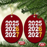 Funny 67 New Year Ceramic Ornament Happy New Year 2026 2027 Six Seven Meme - Wonder Print Shop