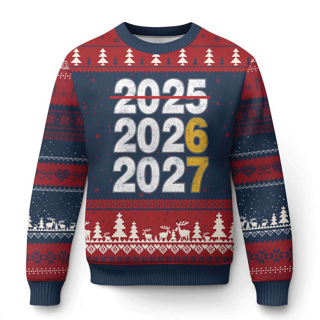 Funny 67 New Year Ugly Christmas Sweater Happy New Year 2026 2027 Six Seven Meme - Wonder Print Shop