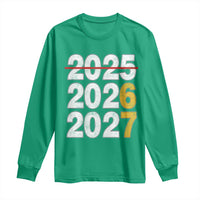 Funny 67 New Year Long Sleeve Shirt Happy New Year 2026 2027 Six Seven Meme - Wonder Print Shop