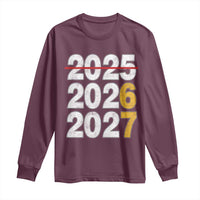 Funny 67 New Year Long Sleeve Shirt Happy New Year 2026 2027 Six Seven Meme - Wonder Print Shop