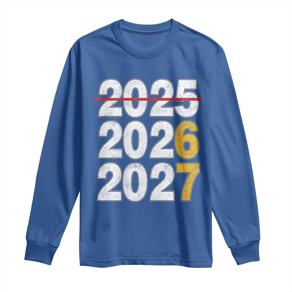 Funny 67 New Year Long Sleeve Shirt Happy New Year 2026 2027 Six Seven Meme - Wonder Print Shop