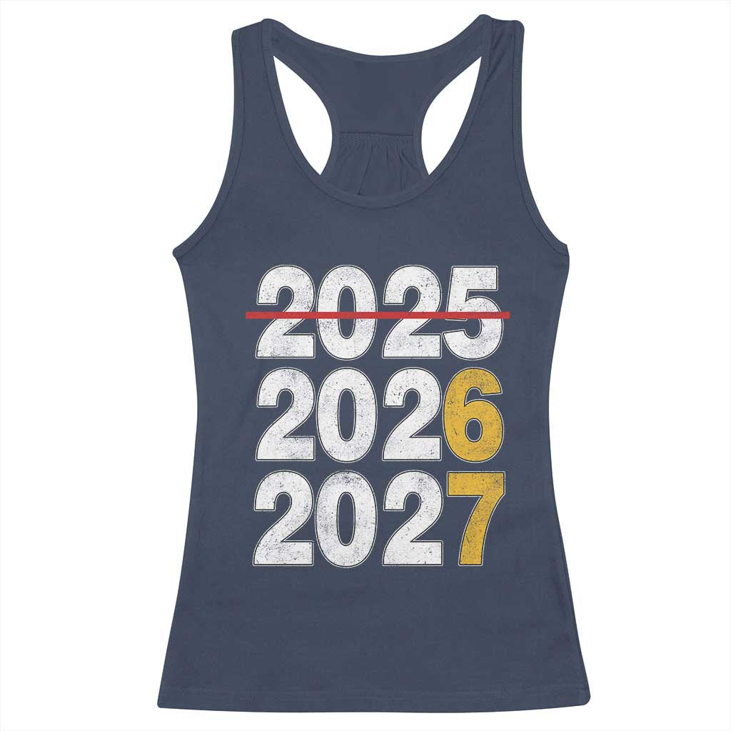 Funny 67 New Year Racerback Tank Top Happy New Year 2026 2027 Six Seven Meme - Wonder Print Shop
