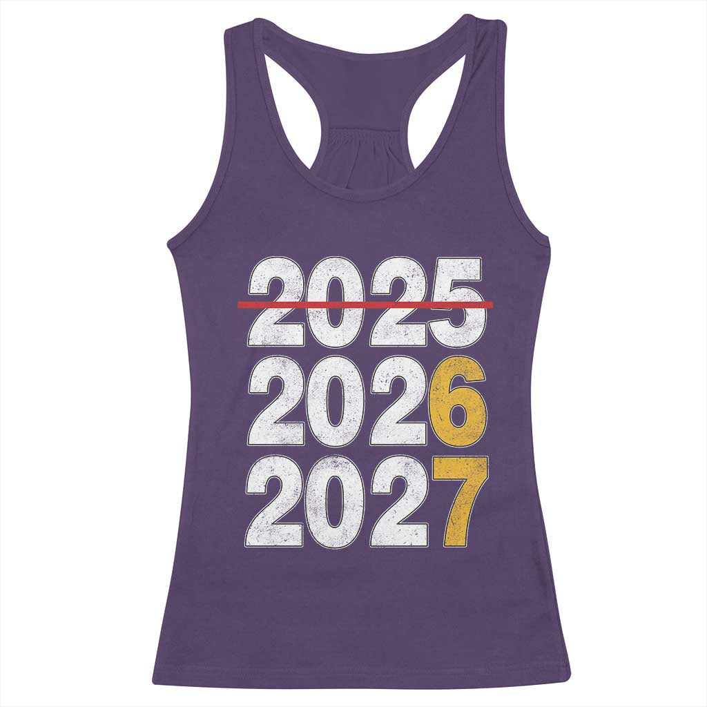 Funny 67 New Year Racerback Tank Top Happy New Year 2026 2027 Six Seven Meme - Wonder Print Shop
