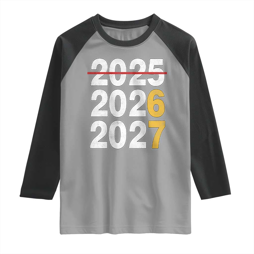 Funny 67 New Year Raglan Shirt Happy New Year 2026 2027 Six Seven Meme - Wonder Print Shop