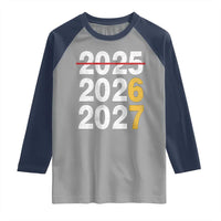 Funny 67 New Year Raglan Shirt Happy New Year 2026 2027 Six Seven Meme - Wonder Print Shop