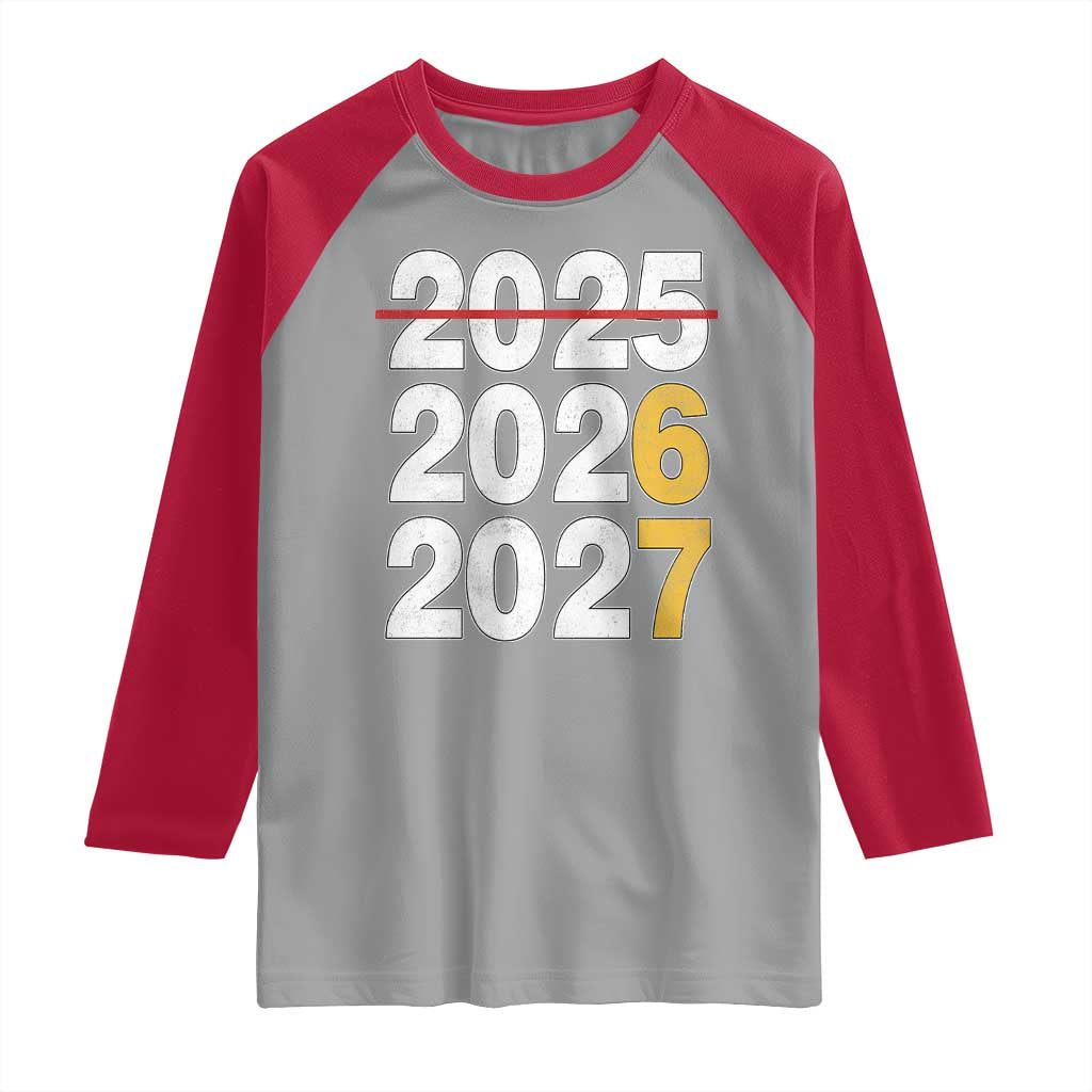 Funny 67 New Year Raglan Shirt Happy New Year 2026 2027 Six Seven Meme - Wonder Print Shop
