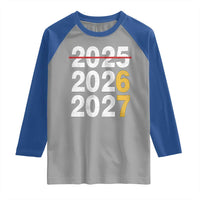 Funny 67 New Year Raglan Shirt Happy New Year 2026 2027 Six Seven Meme - Wonder Print Shop