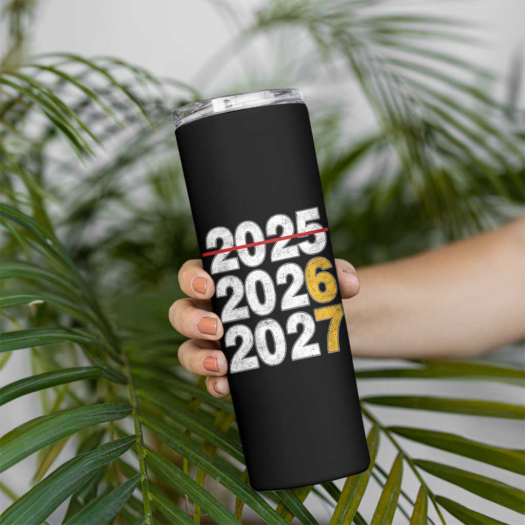 Funny 67 New Year Skinny Tumbler Happy New Year 2026 2027 Six Seven Meme - Wonder Print Shop