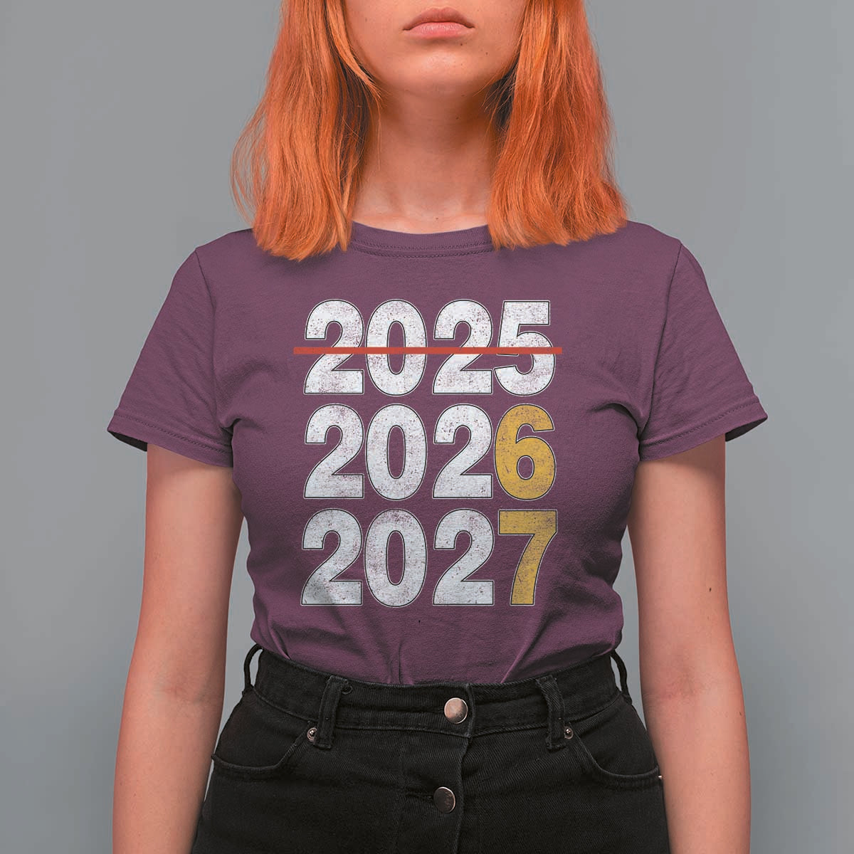 Funny 67 New Year T Shirt For Women Happy New Year 2026 2027 Six Seven Meme - Wonder Print Shop
