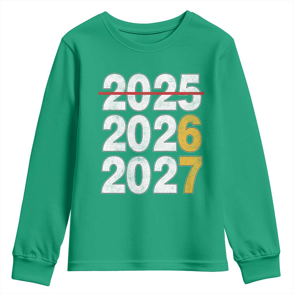 Funny 67 New Year Youth Sweatshirt Happy New Year 2026 2027 Six Seven Meme - Wonder Print Shop