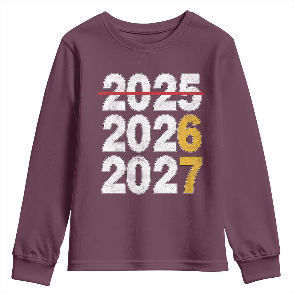 Funny 67 New Year Youth Sweatshirt Happy New Year 2026 2027 Six Seven Meme - Wonder Print Shop
